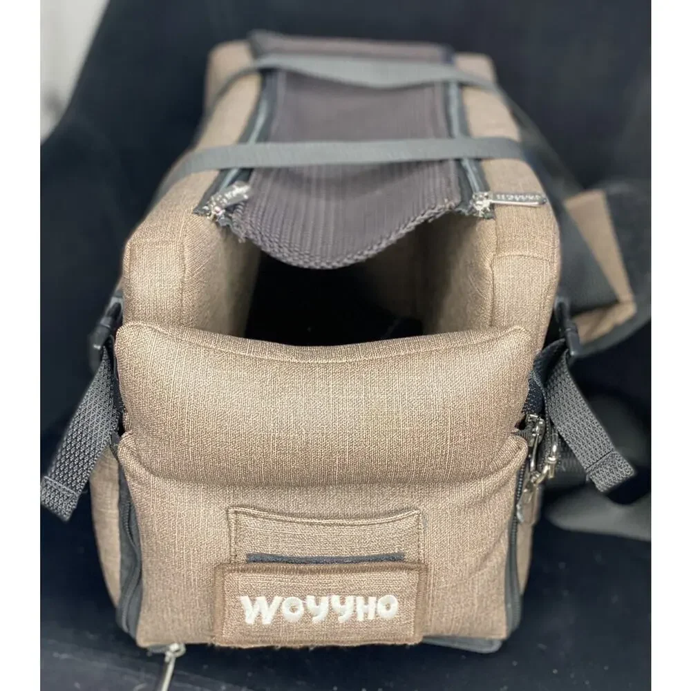 WOYYHO 18 lbs Console Dog Cat Seat Luxury Center Console (Width 9in) Dog Car
